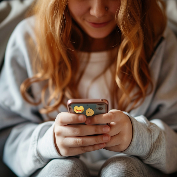 vixenpsycho_photograph_of_girl_sending_text_message_on_her_phon_472c668e-b488-4e31-961c-f6adf6d5e526 The Evolution of Emojis: From Simple Smiley Faces to Complex Characters