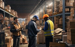 warehouse workers supply chain management ERP integration
