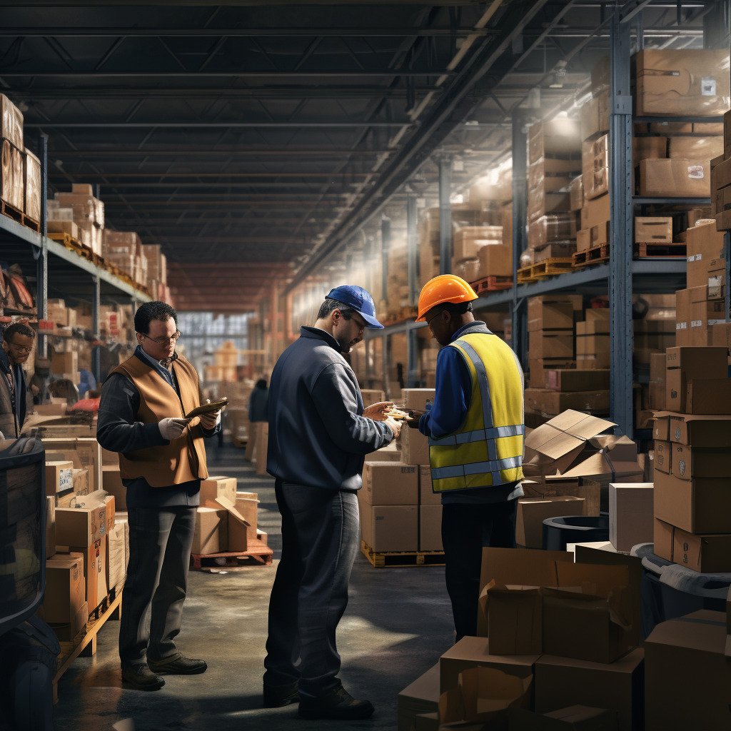 warehouse workers supply chain management ERP integration